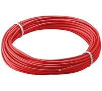 250x Goobay 55044 toron de cuivre isolé, 10 m, rouge - câble en cuivre monofilaire, multifilaire (18x 0,1 mm)