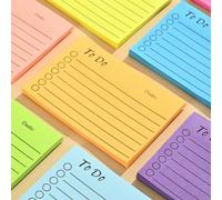 252 pièces/Set Bloc-notes de liste de tâches de couleur aléatoire, 6 pièces/2 pièces Cahier, Combinaison aléatoire vibrante, Facile à utiliser, Efficace pour la prise de notes et l'organisation - Idéa