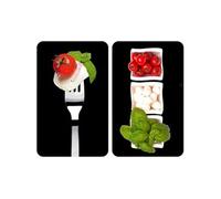 2521451100 couvre-plaque universelle motif capri verre lot de 2 52 x 30 x 4,5 cm