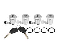 252522 Ensemble de barillet de serrure de porte de voiture avec clés Kit de clés de cylindre de serrure pour Partner 9170.G3, 9170.CW(4 Lock)