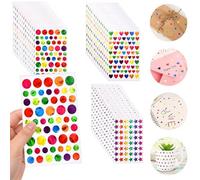 2565 Pièces Gommettes Autocollantes Étoiles C urs et Ronds Brillants Autocollants de Récompense pour Cartes DIY Bricolage Décoration École et Loisirs Créatifs