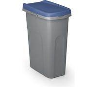25L Plastic Waste Bin with Blue Lid - Easy Separation
