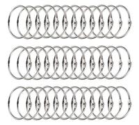 (25mm)Anneaux De Livre, Anneaux De Reliure, 100 Pcs Métalliques Anneaux Porte-Clés À Bloc-Note Anneaux Articulés Pour Albums Scrapbooks De Douche En Métal