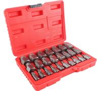 25PCS Kit extracteur de vis endommagées Acier au chrome molybdène Extracteur de boulons hexagonaux pour le retrait