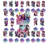 25pcs Monster Décorations de Cupcakes, Monster Cake Topper, Enfants Gâteau Décoration,Accessoires D'anniversaire pour Enfants