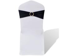 25x Bandes de Chaise Décoratives Extensibles Housse Mariage Banquet vidaXL