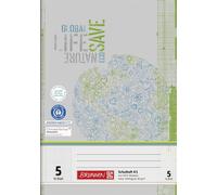 25X BRUNNEN 104510501 Schulheft A5 Lin 5 16Bl RCP