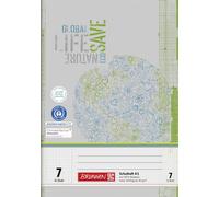 25X BRUNNEN 104510701 Schulheft A5 Lin 7 16Bl RCP
