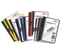 25x Durable 2200 00 Chemise à pince DURACLIP® 30 DIN A4 couleurs assorties