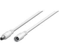 25x Goobay 76677 Câble d'extension DC, 10 m, blanc, 10 m - avec fiche creuse 5,5 x 2,1 mm