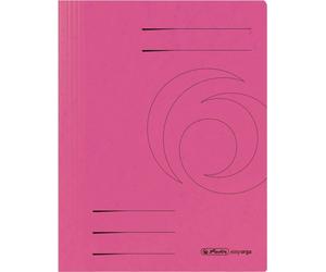 25x herlitz 11159910 Schnellhefter Quality Karton pink DIN A4