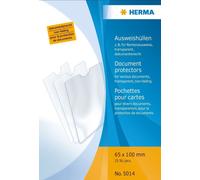 25x Herma 5014 pochettes pour cartes d'identité 65x100 mm pour cartes de retraite