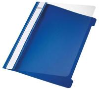 25x Leitz 4197-00-35 Agrafeuse standard, A5, zone d'écriture longue, PVC, bleu