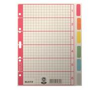 25x Leitz 4355-00-85 4355 Intercalaires vierges Carton couleur imprimé A5 6 feuilles