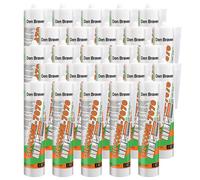 25x Mastic silicone neutre bâtiment 7070 Plus translucide 300ml DEN BRAVEN