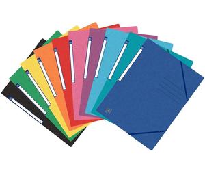 25x OXFORD 400124547 Chemise à rabats TOPFILE+ A4 Étiquette de dos Carton assorti