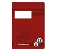 25x Staufen® 734010378 Cahier PREMIUM LIN 28 - A5, 16 feuilles, 90 g/qm, quadrillé avec margePREMIUM LIN ien