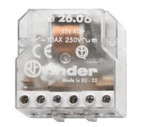 26.06.8.230.0000 Relais électromécanique à impulsions, pas à pas, 220V 230V AC, 2 contacts, 10A, 3 impulsions/séquences, bistable, avec circuit bobine et contacts séparés, térupteur, 26.06