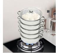 26 cm Diamètre Pot à vapeur en acier inoxydable à 5 couches grand Cuiseur vapeur cuisine domestique / commerciale CUIT VAPEUR