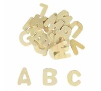 26 lettres alphabet en bois brut 3-4 cm, épaisseur 0,2 cm