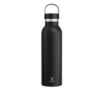 26 oz Bouteille d'eau isolée sous vide en acier inoxydable, avec couvercle portable avec poignée, garde les boissons chaudes/froides pendant 12 heures, idéale pour la randonnée, le camping, les sports