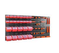 26 pcs. Bac avec couvercle + étagère murale 160 x 80 cm, bacs gerbables Bacs à bec Système de stockage