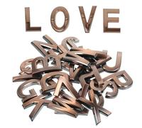 26 Pièces Lettres Adhésives D’adresse 5cm pour Porte et Boîte aux | Effet Brillant Tridimensionnel, Lisible et Élégant, Usage Maison ou Hôtel, en ABS et Résine