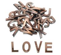 26 Pièces Lettres Adhésives pour Boîte aux Alphabet Décoratif 5cm | Finition Brillante, Lecture Nette et Relief Tridimensionnel, pour Hôtel ou Maison, sur Bois Stratifié