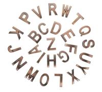 26 Pièces Panneau de Porte D'entrée Lettre Adhésive Alphabet 5cm | Résine Finition Brillante, Relief Tridimensionnel, Lisible, pour Chambre D’hôtel et Maison