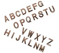 26 Pièces Panneau Lettre Adhésif 5cm, Alphabet 3d ABS Résine | Boîte aux Lettres en Bois, Maison ou Hôtel, Lisible, Élégant, Style Moderne