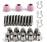26 Pièces WSD-60P P60 Consommables Plasma Decoupeur Plasma Parkside, SWAWIS Consommables de Découpeuse Plasma Accessoire Decoupeur Plasma Electrode Tip Buse
