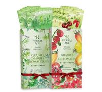26 Variétés de Plantes Jardin - Kit 9.200 Graines d'Herbes Aromatiques et d'Tomates: Persil, Cerise, Basilic - Idee Cadeau Pour Femme, Homme, Enfant - Jardinage Potager Interieur & Exterieur