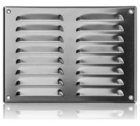 260x190mm Grille de Ventilation en Aluminium avec Moustiquaire - Grilles d'aération Métallique