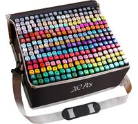 262 crayons de couleur pour graffiti, peinture à marqueur grasse, crayons marqueurs Kit de marqueurs double face, marqueurs à alcool