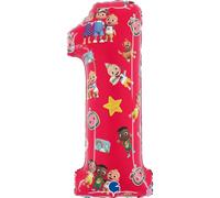 26In Cocomelon Number 1 Shaped Foil Balloon