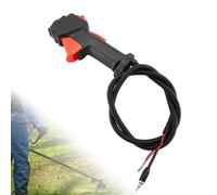 26mm Poignée de Débroussailleuse avec 114cm Câble, Interrupteur de Gâchette Poignée Accélérateur, Câble de Déclenchement, Accessoires de Débroussailleuse pour Tondeuses Taille Haies