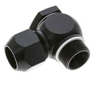 26x19mm & G1'' Raccord à compression coude en aluminium avec filetage mâle 10 bar PVC et PA