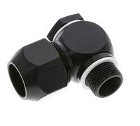 26x19mm & G3/4'' Raccord à compression coude en aluminium avec filetage mâle 10 bar PVC et PA