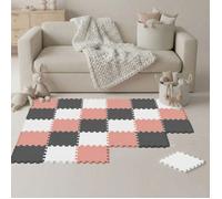 27 Pièces Tapis de Sol Bébé - 30x30 Dalles en Mousse EVA - Carrés Puzzle Enfant