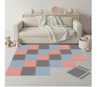 27 Pièces Tapis de Sol Bébé - 30x30 Dalles en Mousse EVA - Carrés Puzzle Enfant