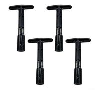 270134 Lot de 4 poignées de soupape à poussoir en PVC pour système Pentair pour piscine 263052 263053 - Pièce de rechange noire pour vannes à glissière spa 263064 263078 263079