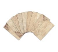 27pcs Stickers Carrelage Rectangulaire Auto-adhésif en PVC Autocollant en Tuile Imperméable Effet 3DCarreaux Adhésif 20x10cm Marron