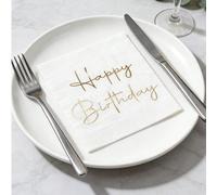 28/16/1 Set de serviettes en papier jetables pour la décoration de fête d'anniversaire, 6,5*6,5 pouces, serviettes de cocktail blanches, convient pour la maison, la Saint-Valentin, le mariage, la déco