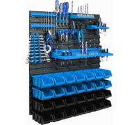 28 bacs gerbables étagère murale plastique 77 x 78 cm porte-outils atelier garage système de stockage bacs à bec Schütte