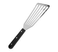 28 cm Long Pelle à Poisson en Acier Inoxydable Spatule Ajourée | Grand spatule à poisson et filets, avec Manche Ergonomique, pour Plancha, Crêpes et Aliments Sautés