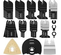 28 pcs Kit d'accessoires Multitool Lames de scie oscillantes Mix Kit de lames