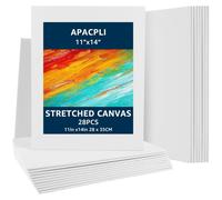 28 toiles - 28 x 35 cm - Panneaux en coton - Pour peinture acrylique/huile - Toiles pour peinture - Matériau de haute qualité - Toiles