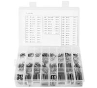 280 PCS Goupille de tension M1,5 M2 M2,5 M3 M4 M5 M6 M8 Jeu de goupilles de tension à ressort en acier inoxydable avec boîte