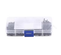 280Pcs Kit de Vis à Tête Cylindrique à 6 Pans Creux M3 Vis à Tête Hexagonale Bouchon à vis avec Boîte de Rangement