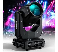 280W Lyre LED 10R Beam Lumières de scène 14 Couleurs 17 Gobos 16CH Projecteur 8+48 Prisme Tête mobile pour Disco Club Bar Soirées Lumineux